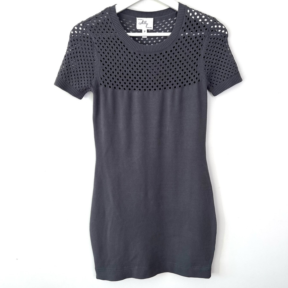 Milly of New York Gray Knit Sweater Dress Size Small
